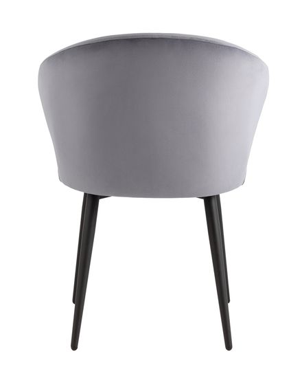 Стул с подлокотниками Codo велюр серый