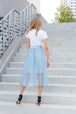 Юбка фатиновая плиссированная