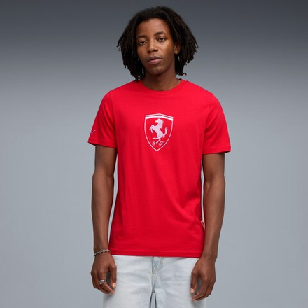 PUMA X SCUDERIA FERRARI МУЖСКАЯ ФУТБОЛКА SPORTSWEAR TONAL SHIELD, КРАСНЫЙ