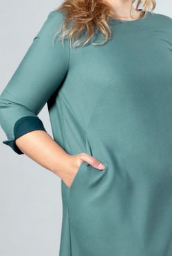 Платье женское 1635А, Полынь #34П051635А