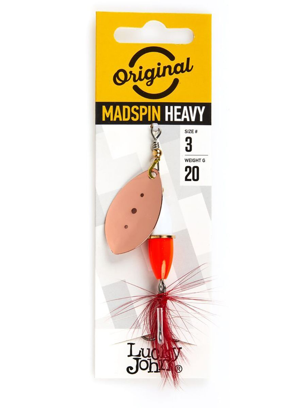 Блесна вращающаяся Lucky John MADSPIN 03 20.0г S (5шт. в упк.)