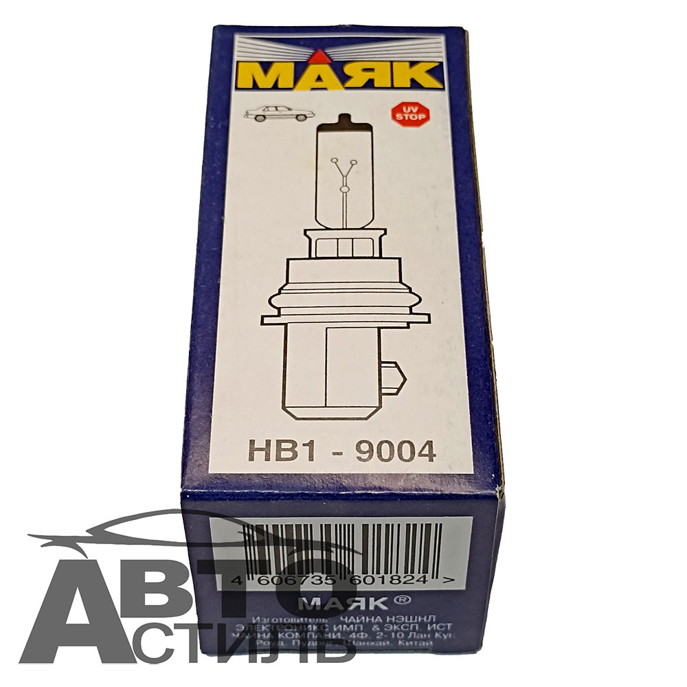 Автолампа HВ1(9004) 12V 65/45W Маяк Р29t шт 59004