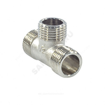 Тройник латунь никель Ду 20 (3/4") НР/НР/НР SantechSystems