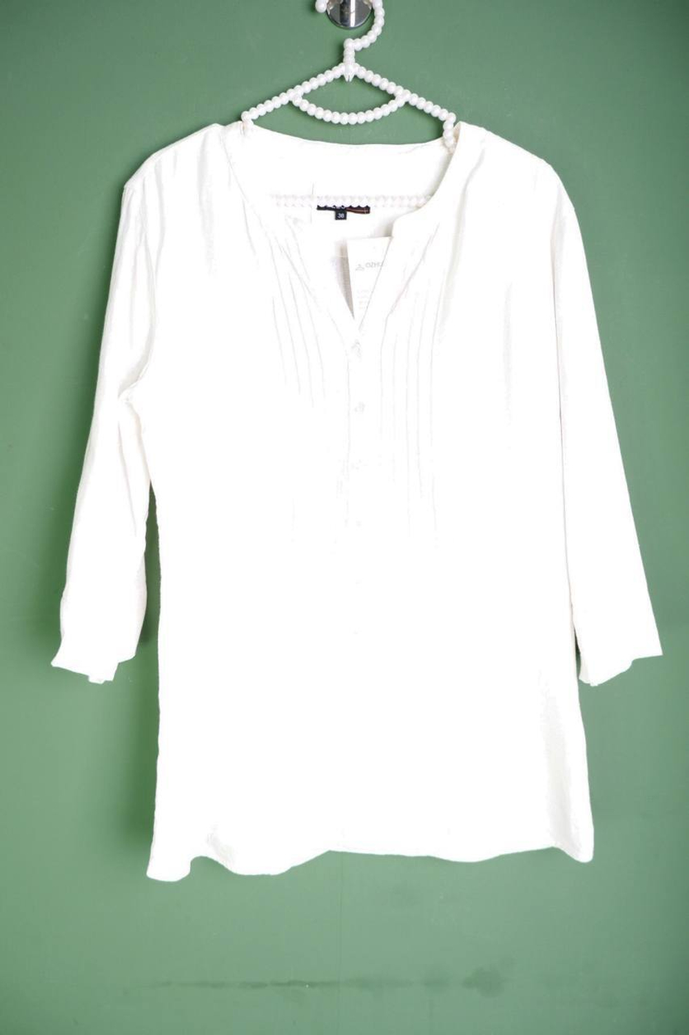 Блузка Pezzo льняная практичная, маркировка 38, визуально на 44 размер