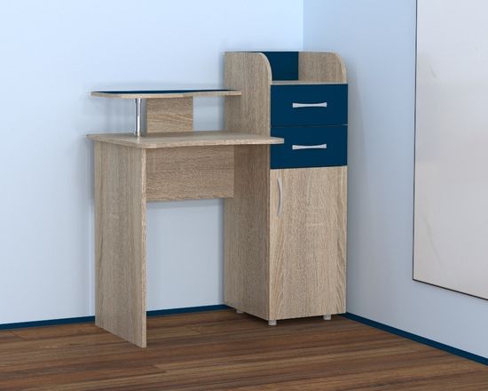 дуб сонома / синий