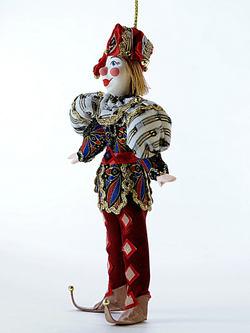 Кукла-подвеска коллекционная Шут