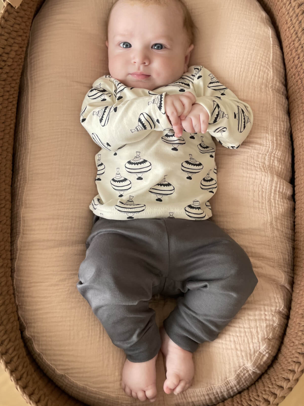 Штанишки, сет из 3х штук Mjölk Blue Shadow/Camel/Steel Grey