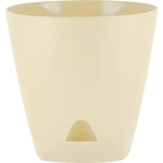 Горшок для цветов пластиковый 2,5л d-17см «Amsterdam» с прикорневым поливом, сливочный
