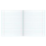 Тетрадь ЗЕЛЁНАЯ обложка 12 л., узкая линия с полями, офсет, "ПЗБМ", 19964, 50шт