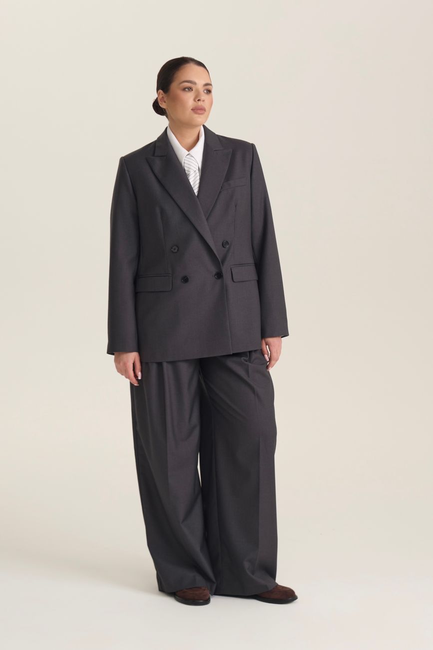 Брюки со стрелками, темно-серый