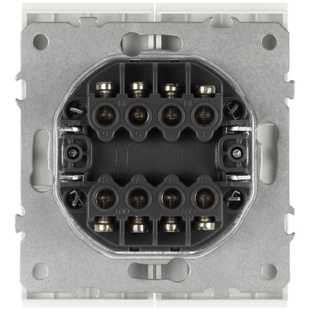 Переключатель ЭРА Arktik 16-1110-01 перекрёстный двойной 10АХ-250В белый