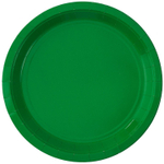 Тарелки бумажные в зеленом цвете, 17 см/ 23 см, 6 шт