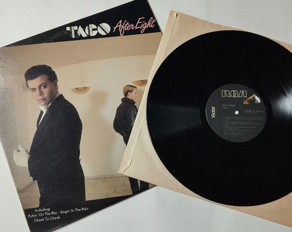 Винтажная виниловая пластинка LP Taco After Eight (USA 1982)