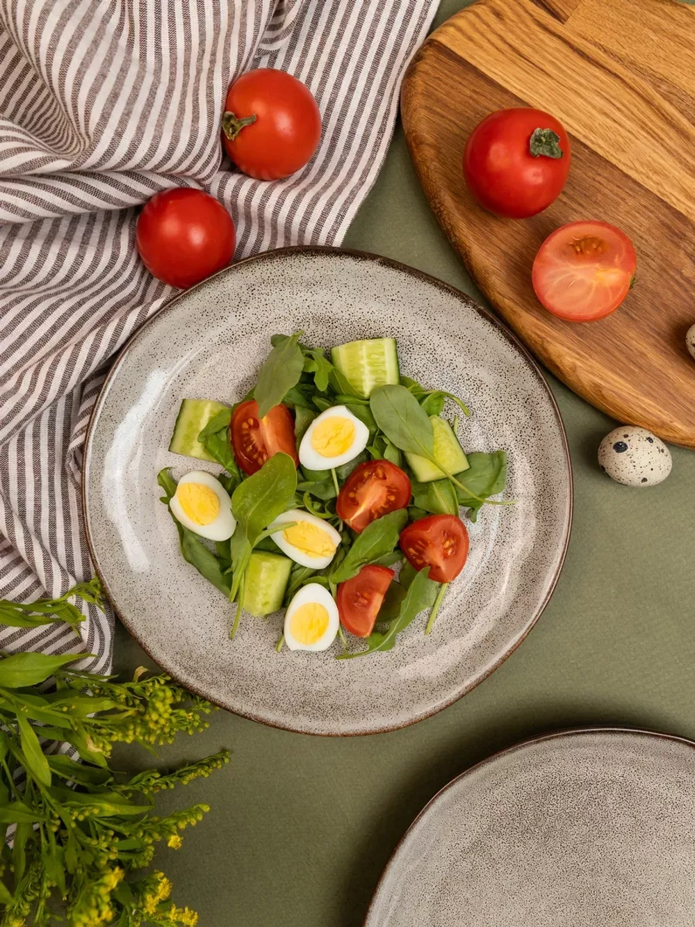 Тарелка плоская, Мокко 21 см - 6 шт.