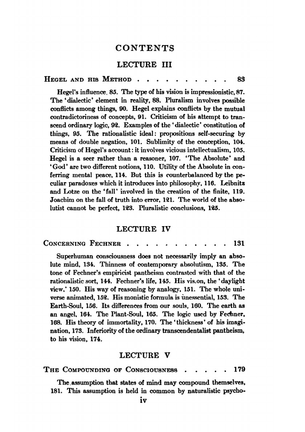 A Pluralistic Universe | James William