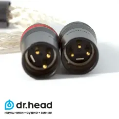 Labkable 8w Silver galaxy 5pin-Dual 3pin XLR 1m