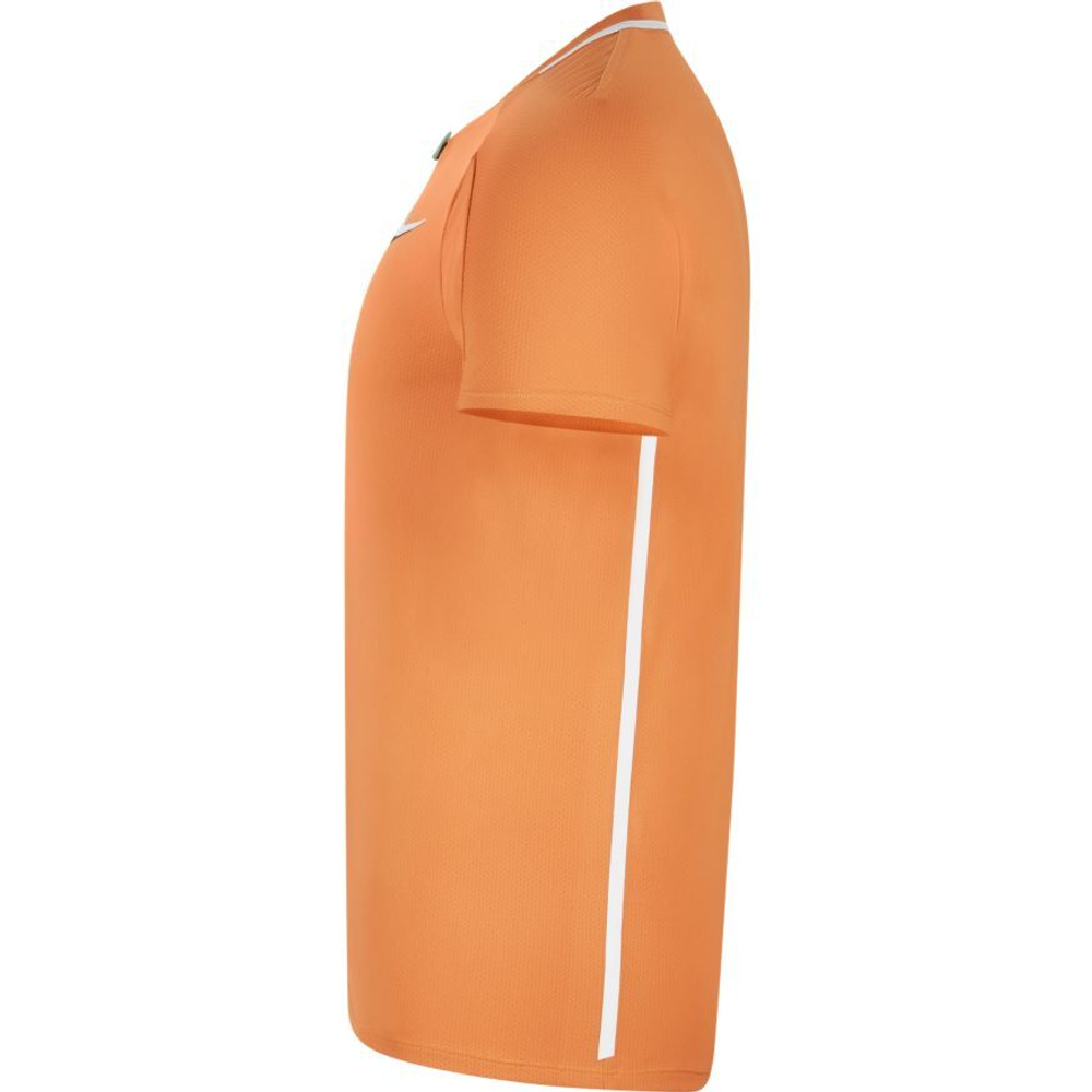 Мужское теннисное поло Nike Spring Slam Ultimate Zip Polo M - hot curry/white