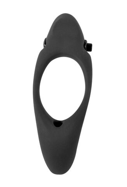 Черное эрекционное виброкольцо Stardust