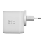 Сетевое зарядное устройство Native Union мощностью 67 Вт (2 USB-C, USB-A) (GaN) Многопортовый мощный адаптер питания. Есть поддержка PD и QC 3.0. В комплекте есть набор международных переходников