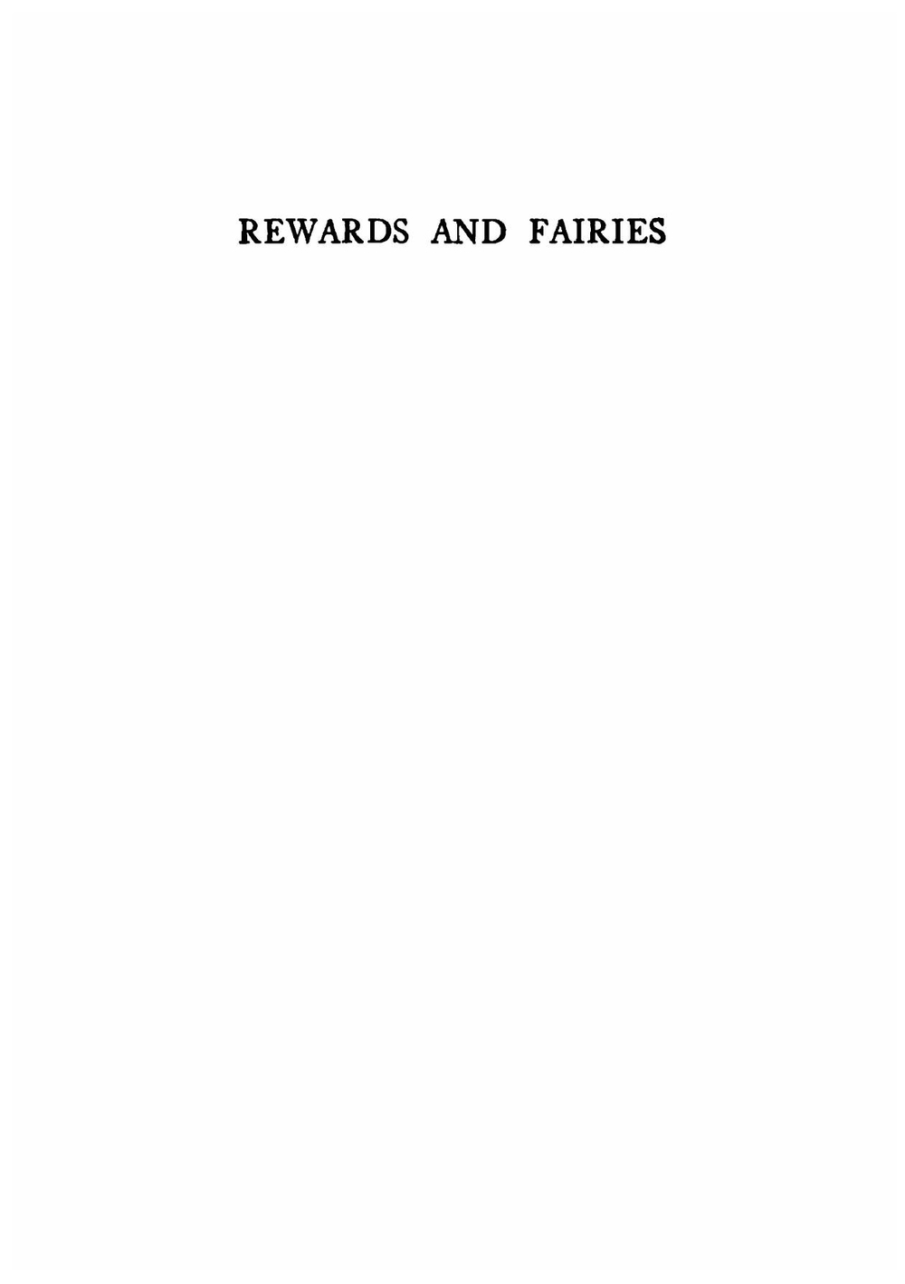 Rewards and fairies, by Rudyard Kipling  | Rudyard Kipling