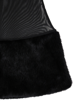 Брюки - сетка с мехом