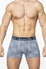 Мужские трусы-боксеры с орнаментом (Размер: L) (Цвет: красный)