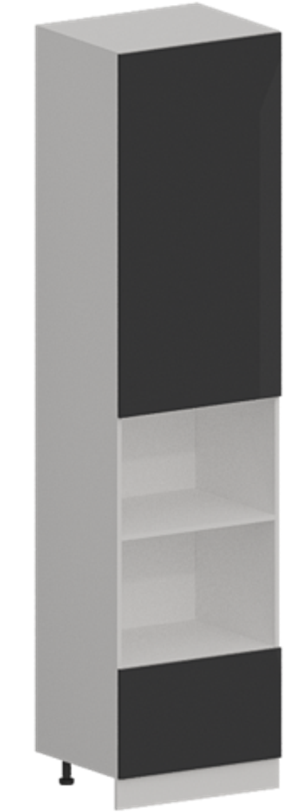 Кухня Модуль ШП 606НМ Белый / Графит Глянец