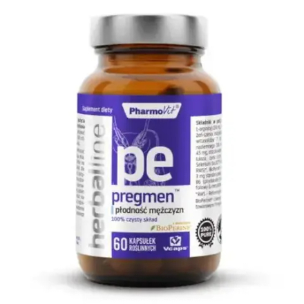 Pharmovit Pregmen™ диетическая добавка для мужской фертильности, 60 капсул