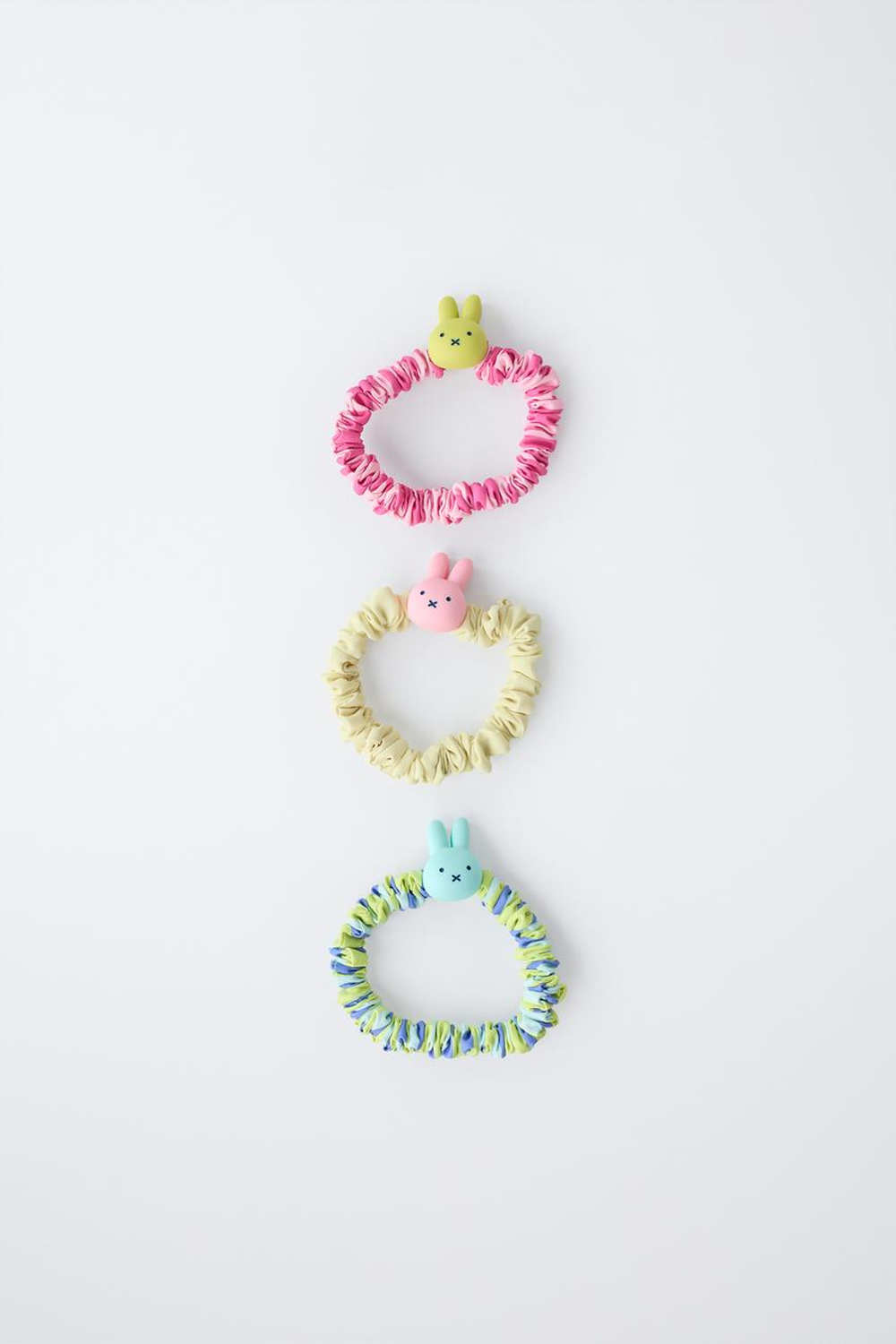 ZARA НАБОР ИЗ 3 РЕЗИНОК ДЛЯ ВОЛОС MIFFY™ MERCIS BV ©, РОЗОВЫЙ