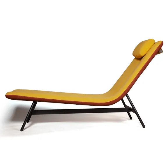 Мягкий домашний шезлонг Sigma, желтый | Купить в Hallberg.ru
