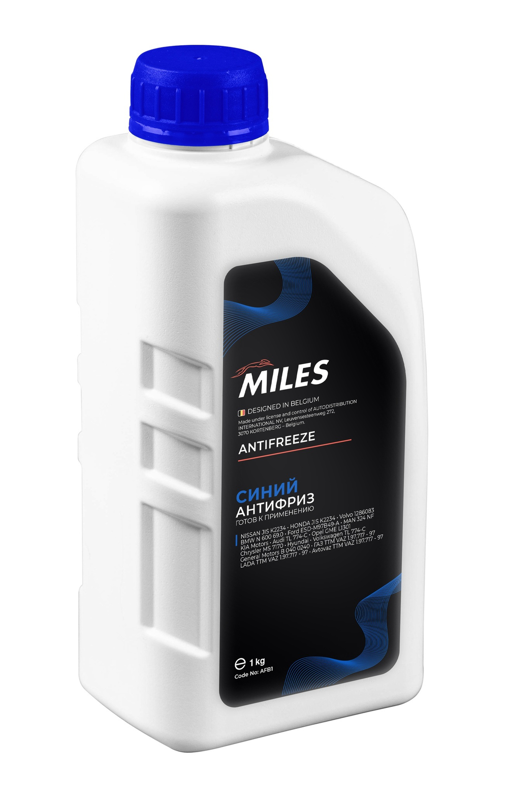 Антифриз MILES синий G11 готовый 1кг