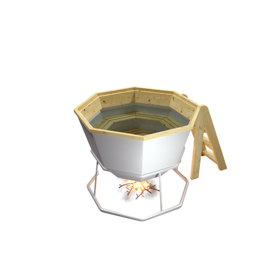 Банный чан до 4 человек на подставке