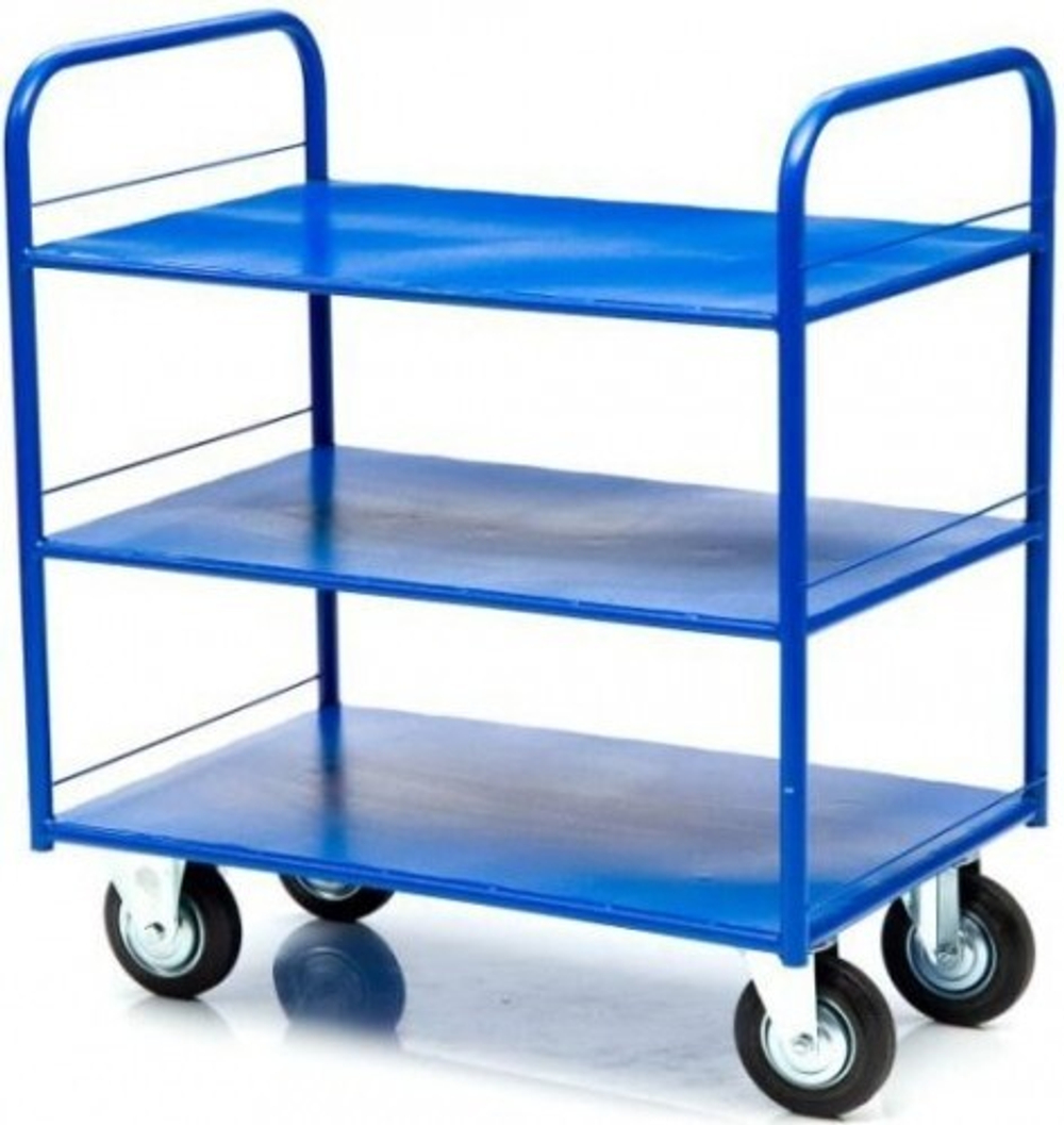 Тележка платформенная СТЕЛЛА-ТЕХНИК КР-3-125 3-х ярусная, 600х900мм КР-3-125-И