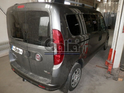 Фаркоп оцинкованный Galia F111A для FIAT Doblo 2010-, Opel Combo 2012-(паспорт и сертификат в комплекте)(без электрики)