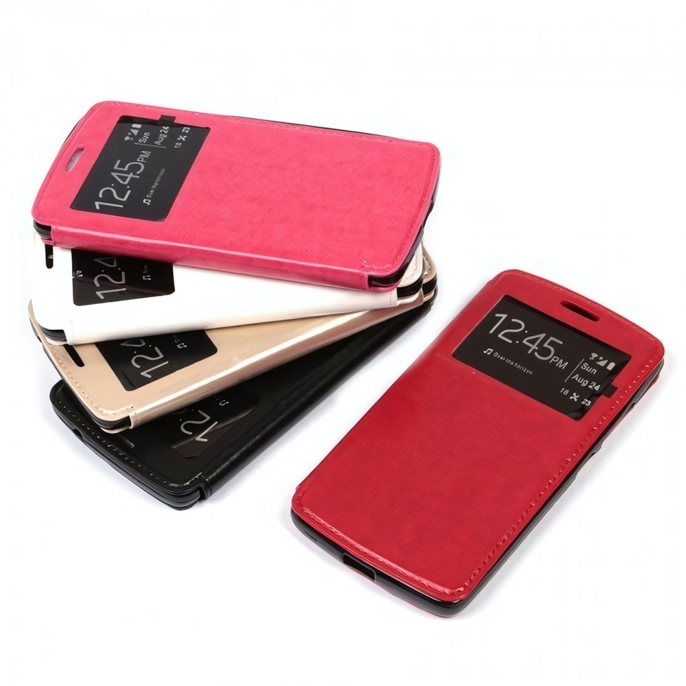 Чехол-книжка с магнитом для Lenovo A7010, 007174-2 Розовый