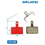 Колодки тормозные медные Sanjenik CO-08 Yokamura Raptor 11, Yokamura Raptor 13, Falcon Zero 10x