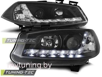 Передние фары daylight black для Renault Megane 2(II)