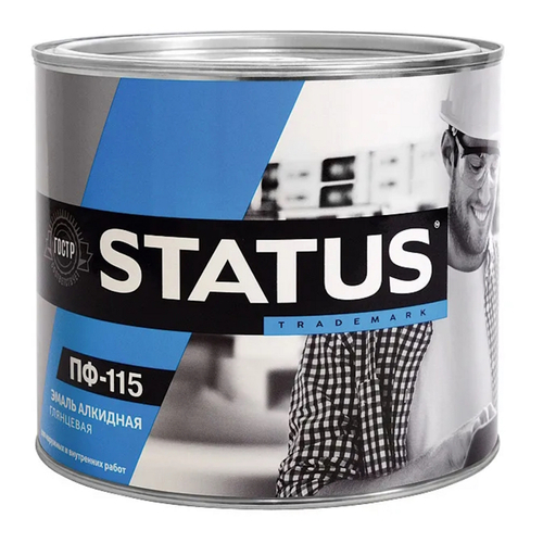Эмаль ПФ-115 РАДУГА STATUS  вишневая 10кг