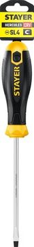 STAYER Hercules, SL4 x 100, отвертка (2509-04-10)