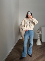 Свитшот Купидон бежевый