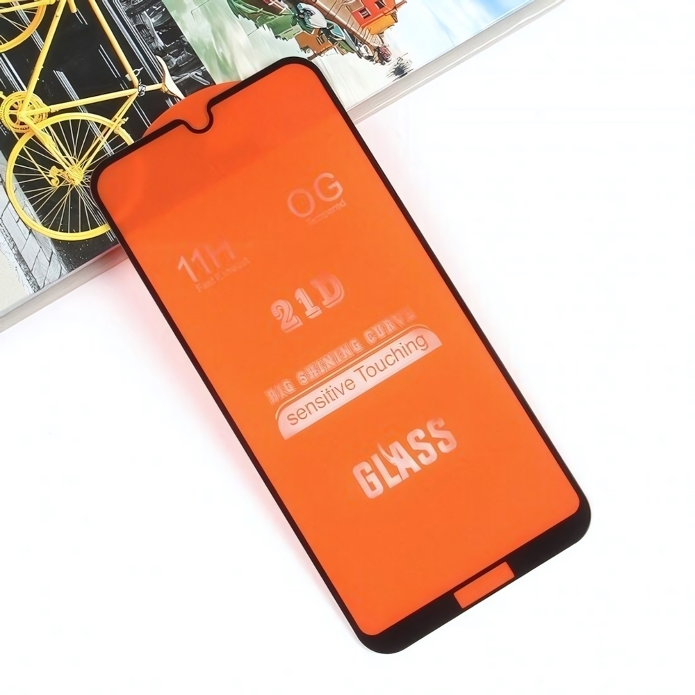 Защитное стекло Full Glue для Huawei Y5 (2019)/ Honor 8S в технической упаковке, 011791 Черный