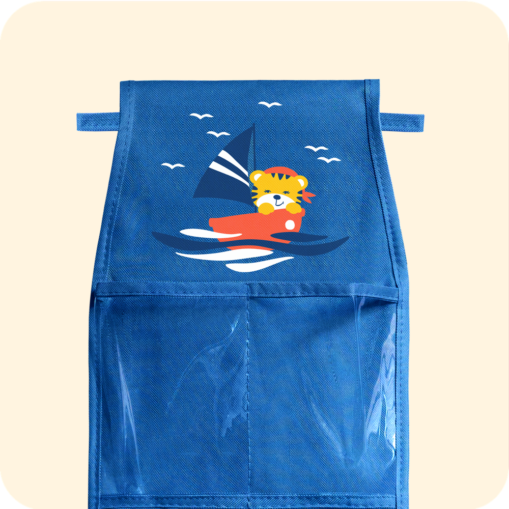 Кармашки для детского сада на липучке. Тигрёнок