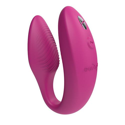 Розовый вибратор 7,8см для пар We-Vibe Sync 2 SNSY2SG7
