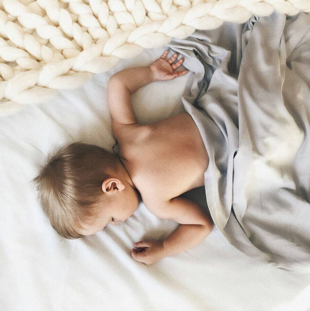 Плед-пелёнка Mjölk White Sand