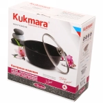 Кастрюля-жаровня 4л «Мраморная»(светлый мрамор) со стеклянной крышкой жмс42а