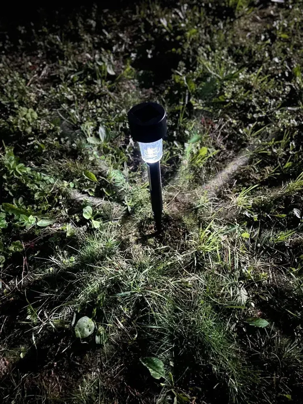 Уличные светильники на солнечных батареях для дачи и сада, фонарики свет холодный белый комплект из 6 шт.