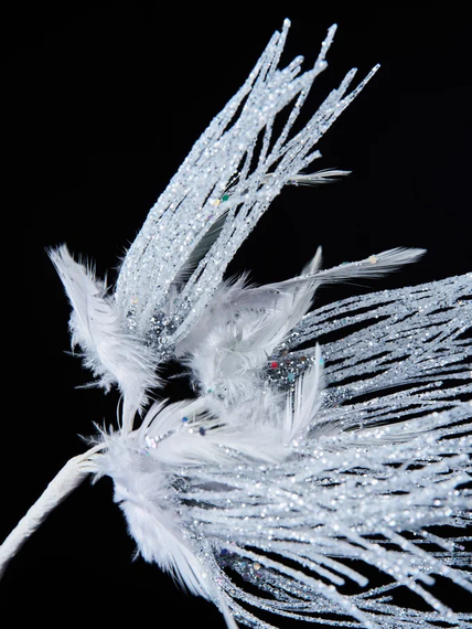 Ветвь Полевые облака 71 см., одуванчик, Christmas DeLuxe (88888)