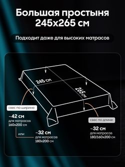 Комплект постельного белья Однотонный Сатин Премиум «Бирюзовая гармония»