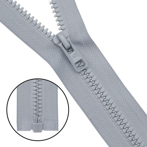Молния трактор Arta Т6 (6 мм) 1 зам., разъем., 40 см, (2076), A396 жемчуг, НОВЫЙ МАТОВЫЙ ЗАМОК, уп.5 штук