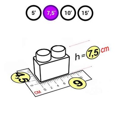 Элемент фиолетовый 2x1 для GigaBloks Outdoor